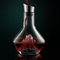 Carafe à vin en verre avec bec verseur en acier inoxydable