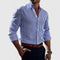Blue and white striped shirt for men