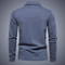 Polo à manches longues bleu pour homme
