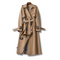 Μπεζ trench coat παλτό με ζώνη για γυναίκες