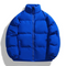 Veste matelassée bleue pour homme avec fermeture éclair