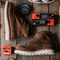 Chaussures de travail en cuir marron avec semelle blanche
