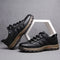 Chaussures de Randonnée Noires pour Hommes en Cuir