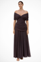 Robe d'été plissée élégante à épaules dénudées pour femme