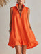 Minivestido brillante con media cremallera