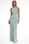 Robe Longue Moulante Dos Nu à Nœud Torsadé pour Invitée de Mariage
