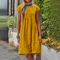 Robe d'été ample à manches courtes pour femme