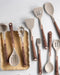 Ustensiles de Cuisine en Silicone avec Manche en Bois, 10 Pièces