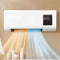 Climatiseur mural portable 4-en-1 : refroidissement, chauffage, ventilation, déshumidification, silencieux, minuterie, écran LCD, blanc | Sansoti