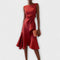 Robe midi sans manches à plis