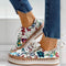 Chaussures de sport femme à fleurs multicolores en toile