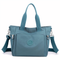 Sac à main en toile bleu avec bandoulière amovible