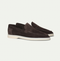 Mocassins en daim marron pour homme