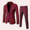 Costume Homme Bordeaux Deux Pièces Blazer et Pantalon