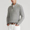 Pull en Laine Gris à Col Zippé pour Homme