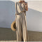 Combinaison Femme Sans Manches Lin Beige Décontractée