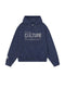 Felpa con cappuccio blu con stampa "For the Culture"