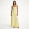 Vestido maxi elegante con frunces
