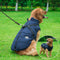 Manteau pour chien imperméable bleu avec harnais intégré