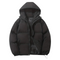 Veste matelassée à capuche noire pour homme