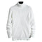 Pull en maille torsadée blanc col roulé pour homme