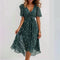 Robe Fleurie Élégante à Coupe Fluide