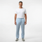Pantalon en lin pour homme avec taille élastique et jambe droite