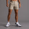 Shorts de sport beige pour homme