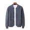 Veste en laine grise à boutons pour homme