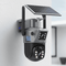 DUALGUARD CAM – 4K Wireless Security Camera with Solar Panel and 360° Panoramic View