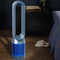 Purificateur d'air tour bleu avec ventilateur intégré