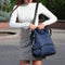 Sac à bandoulière bleu en nylon pour femme