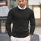 Pull en maille torsadée noir pour homme