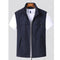 Gilet sans manches bleu marine pour homme avec poches zippées