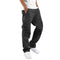Pantalon cargo noir pour homme avec poches latérales