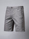 Short en Coton Gris pour Homme avec Taille Élastique