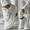 Chaussures de sport blanches en dentelle pour femme