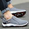 Gray Men’s Sports Shoes with Slip-Resistant Sole