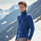 Pull en Laine Bleu pour Homme, Col Roulé, Hiver