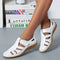 Chaussures Sandales Femme Blanches à Lanières Semelle Antidérapante