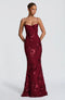 Robe Maxi à Dos Lacé et Appliqués Floraux
