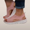 Damesandaler i rosa med hvid sål