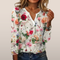 Blouse Femme à Manches Longues Imprimé Floral Décontractée