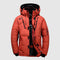 Veste d'hiver imperméable à capuche pour homme rouge