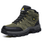 Chaussure de randonnée imperméable homme vert et noir