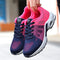 Chaussures de sport femme rose et bleu marine avec semelle épaisse