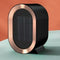 Radiateur Électrique Portable Noir et Cuivre Design Moderne