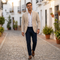 Blazer léger et élégant de printemps pour homme