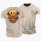 T-shirt Homme Smiley Sunset Surfer – Streetwear d'été avec motif Palmiers & Surfeur